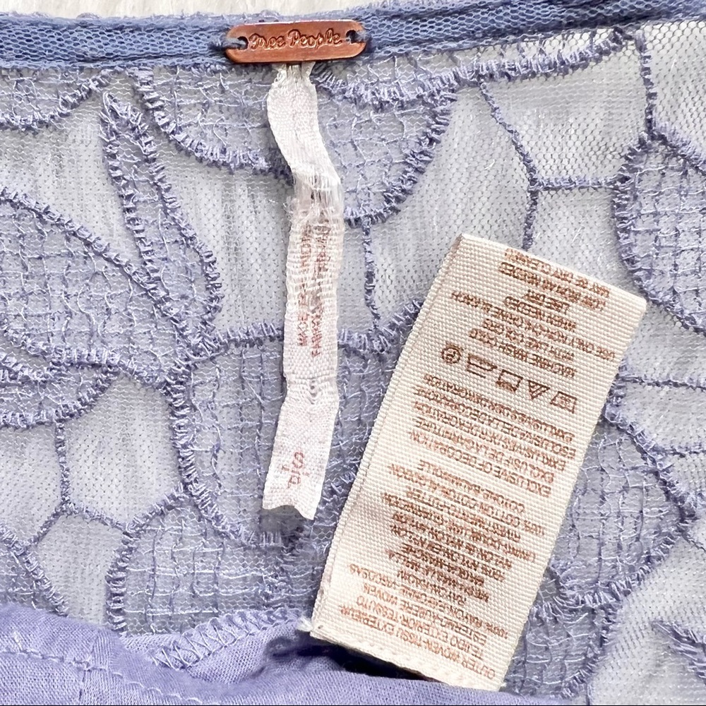 SOLD-Free People Embroidered Lace Crinkle Tunic Dress - Picture 11 of 13